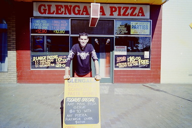 Photograph - Glengala Pizza Shop 101 Glengala Road Sunshine West 1999 Photograph, Sharon Walker, 23rd April 1999