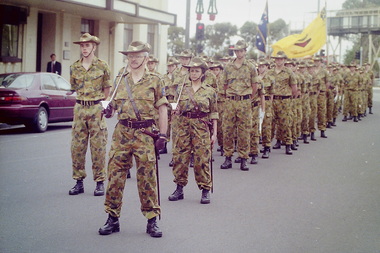 Photograph - 30th Regional Cadet Unit Of Australia Freedom Of The City Of Sunshine Parade 1998 Photographs, The Advocate, 5th December 1998
