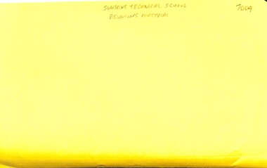 Archive - Sunshine Technical School Reunions Material