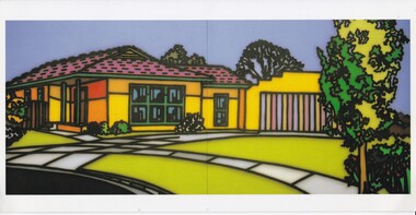 Card - Howard Ackley House And Garden Western Suburbs Greeting Card, Howard Arkley, 1988