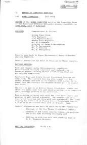 Administrative record - City of Sunshine - Commissioner Mr Alexander Alex George Gillon Collection 1976 - 1982 - Report of Committee Meetings 11th July 1978, City of Sunshine, 11th July 1978