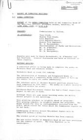 Administrative record - City of Sunshine - Commissioner Mr Alexander Alex George Gillon Collection 1976 - 1982 - Report of Committee Meetings 12th June 1978, City of Sunshine, 13th June 1978