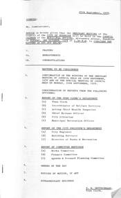 Administrative record - City of Sunshine - Commissioner Mr Alexander Alex George Gillon Collection 1976 - 1982 - Notice of Ordinary Meeting of The Council of The City of Sunshine on 3rd October 1978, City of Sunshine, 27th September 1978