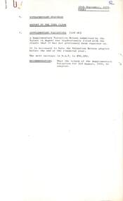 Administrative record - City of Sunshine - Commissioner Mr Alexander Alex George Gillon Collection 1976 - 1982 - Extraordinary Business 19th September 1978, City of Sunshine, 19th September 1978