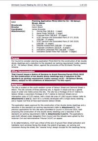 Administrative record - City of Brimbank Council Meetings - Council Meeting No 633 12.2 Planning Application for 52 - 56 Selwyn Street Albion, City of Brimbank, 21st May 2024