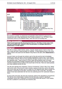 Administrative record - City of Brimbank Council Meetings - Council Meeting N0 636 12.3 Application Approval Development Plan Overlay 16 for 179 Tilburn Road, City of Brimbank, 20th August 2024