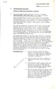 Administrative record - City of Sunshine - Commissioner Mr Alexander Alex George Gillon Collection 1976 - 1982 - Extraordinary Business 27th February 1979, City of Sunshine, 27th February 1979