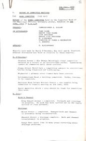 Administrative record - City of Sunshine - Commissioner Mr Alexander Alex George Gillon Collection 1976 - 1982 - Report of committee meetings 5th June 1979, City of Sunshine, 5th June 1979