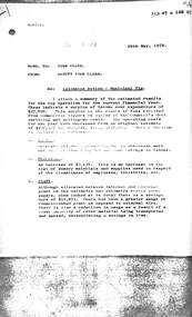 Administrative record - City of Sunshine - Commissioner Mr Alexander Alex George Gillon Collection 1976 - 1982 - Estimate Review Municipal Sunshine Tip 29th May 1979, City of Sunshine, 29th May 1979