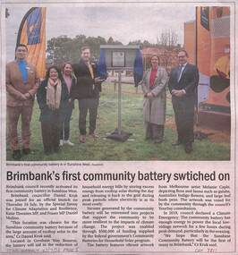 Article - Brimbank Community Battery, Star Weekly, 28th July 2026