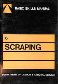 Book - Basic Skills Manual No 6 Scraping, Australian Government Publishing Service, No 6 Scraping, 1972
