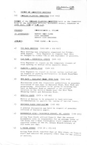 Administrative record - City of Sunshine - Commissioner Mr Alexander Alex George Gillon Collection 1976 - 1982 - Report of forward planning committee meeting 24th July 1980, City of Sunshine, 5th August 1980