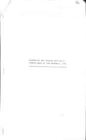 Administrative record - City of Sunshine - Commissioner Mr Alexander Alex George Gillon Collection 1976 - 1982 - Minutes of the ordinary meeting of council held on 25th November 1980, City of Sunshine, 19th November 1980