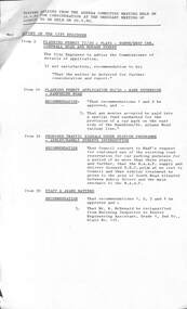 Administrative record - City of Sunshine - Commissioner Mr Alexander Alex George Gillon Collection 1976 - 1982 - Matters arising from agenda committee meeting 28th April 1980, City of Sunshine, 28th April 1980