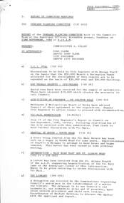 Administrative record - City of Sunshine - Commissioner Mr Alexander Alex George Gillon Collection 1976 - 1982 - Report of forward planning committee meeting 23rd September 1980, City of Sunshine, 30th September 1980