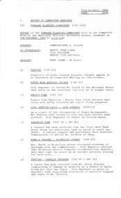 Administrative record - City of Sunshine - Commissioner Mr Alexander Alex George Gillon Collection 1976 - 1982 - Report of forward planning committee meeting 9th October 1980, City of Sunshine, 14th October 1980
