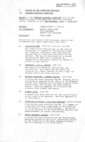 Administrative record - City of Sunshine - Commissioner Mr Alexander Alex George Gillon Collection 1976 - 1982 - Report of forward planning committee meeting 2nd December 1980, City of Sunshine, 9th December 1980
