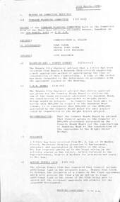 Administrative record - City of Sunshine - Commissioner Mr Alexander Alex George Gillon Collection 1976 - 1982 - Report of the forward planning committee meeting 5th March 1981, City of Sunshine, 10th March 1981