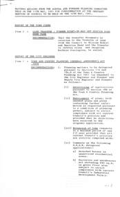 Administrative record - City of Sunshine - Commissioner Mr Alexander Alex George Gillon Collection 1976 - 1982 - Matters arising from forward planning committee meeting 11th May 1981, City of Sunshine, 12th May 1981