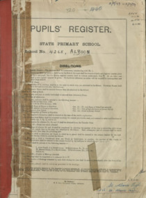 Administrative record - Albion State School Pupil Register 1949 - 1954, Albion Primary School Register