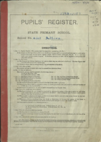 Administrative record - Albion State School Pupil Register 1956- 1959, Albion Primary School Register