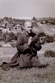 Photograph - Thich Nhu Dinh Buddhist Monk Burke Street Braybrook 1991 Photographs, Sharon Cavanagh, 22nd February 1991