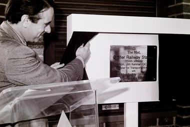 Photograph - Ginifer Railway Station St. Albans Opening 1989 Photographs, Sharon Cavanagh, 1st November 1989