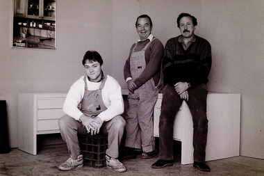 Photograph - Sunshine Cabinet Works Employees 1 James Court Tottenham 1991 Photograph, Sharon Cavanagh, 21st May 1991
