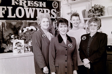 Photograph - Woods Florist Staff Deer Park Shopping Centre Neale Road Deer Park 1991 Photograph, Adam Ellwood, 19th June 1991