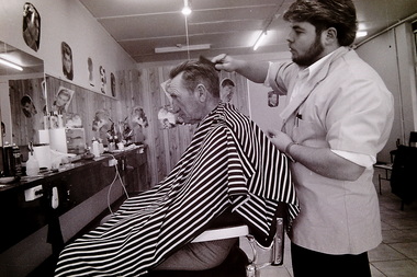 Photograph - Chris Papas Barber Shop St. Albans 1990 Photographs, Adam Ellwood, 18th July 1990