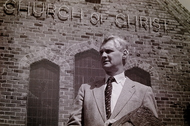Photograph - Rev. Ian Corlett Sunshine Church Of Christ 81 Hampshire Road Sunshine 1990 Photographs, Sharon Cavanagh, 6th December 1990