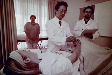 Photograph - Victorian University St. Albans Acupuncture, John Edwards, 3rd April 1994