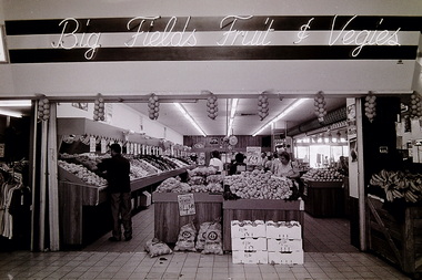 Photograph - Big Fields Fruit And Vegies Shop Sunshine Plaza Hampshire Road 1992 Photographs, Sharon Walker, 20th February 1992