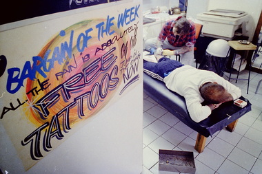 Photograph - Shakey Bill Tattoo Shop St. Albans 1994 Photographs, Craig Cahill, 5th October 1994