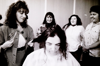 Photograph - West Sunshine Community Centre Haircutting Lessons 1993 Photographs, Sharon Walker, 2nd August 1993