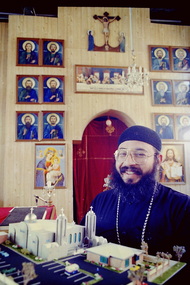 Photograph - Fr. Thomas Abdemalek St. George Coptic Orthodox Church 79 Henry Street St. Albans 1994 Photographs, John Edwards, 1st December 1994