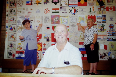 Photograph - St. Paul Church Glengala Road Sunshine West Multicultural Banner 1999 Photographs, Sharon Walker, 25th January 1999