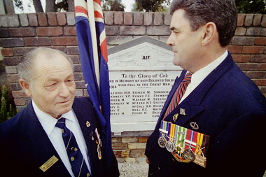 Photograph - Sunshine RSL ANZAC Day Preparations 1999 Photographs, John Edwards, 16th April 1999