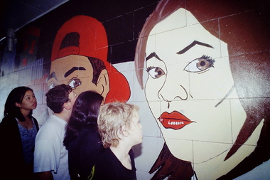 Photograph - Sunshine Secondary College Mural Lachlan Road Sunshine West 1998 Photograph, Sharon Walker, 11th December 1998