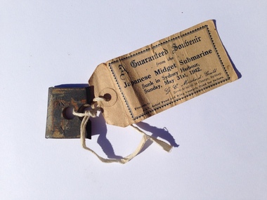 Souvenir, Japanese Midget Submarine Fragment, 1942