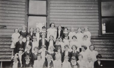 Photograph - Students at Holy Trinity Hall 1954