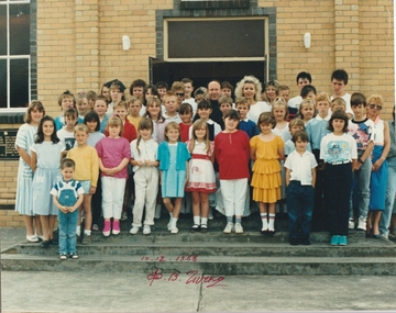 Photo, Last day of school year 1988, 10th December 1988