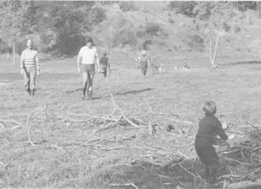 Working bee Darebin Parklands c. 1976, Rockbeare Park Conservation Group et al, 1974-1978