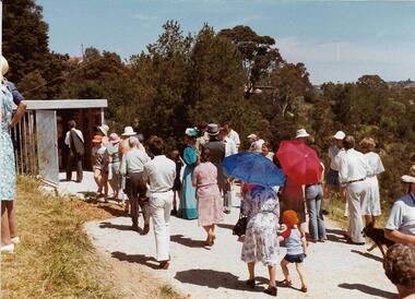 Opening of Ranger's Hut, Rockbeare Park 1980, Rockbeare Park Conservation Group, 1980