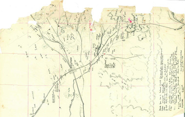 Hand-Drawn Map Centred on Chiltern by Frank Lebbell Frost [ca 1915-1918]