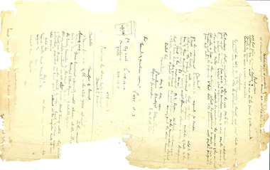 Hand-Written Copy of Particulars and Conditions of Sale of Land May 1922