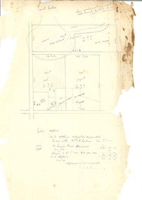Hand-Drawn Diagram of Land by Frank Lebbell Frost September 1920