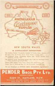 Publication, Australasian Beekeepers' Supplies. (Pender Bros. Pty. Ltd.) West Maitland, 1972