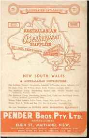 Publication, Australasian Beekeepers' Supplies. (Pender Bros. Pty. Ltd.) West Maitland, 1972, 1972
