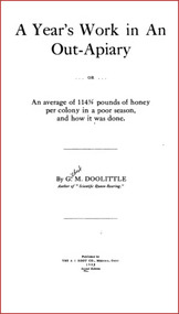 Publication, e-book, A year's work in an out- apiary (Doolittle, G. M.), Medina, 1908